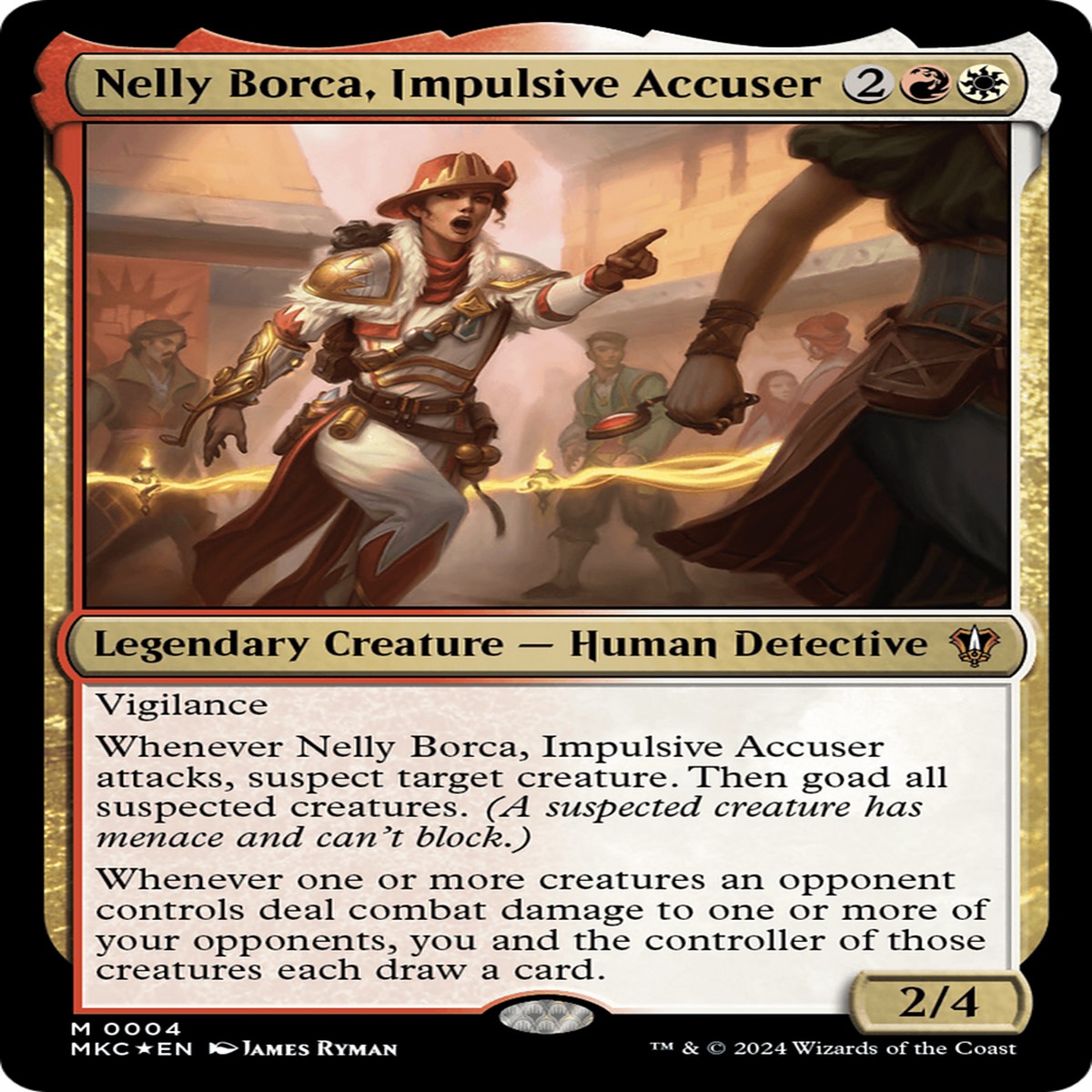 Nelly Borca Impulsive Accuser (MKC-004) - Murders at Karlov Manor Commander Foil