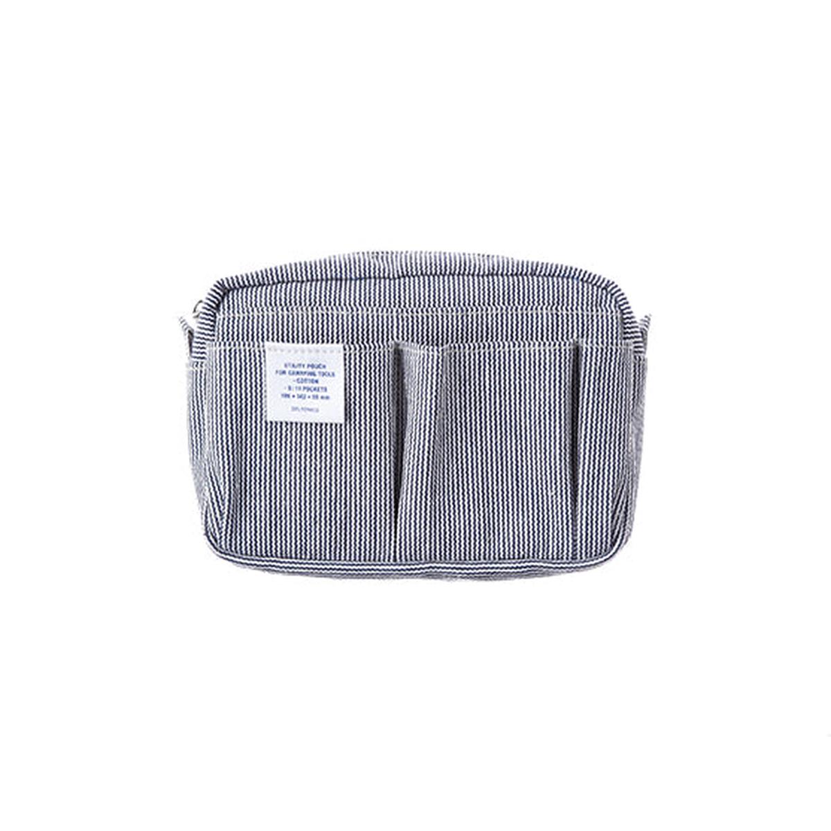 Delfonics Utility Pouch - Small Size / Denim (Hickory) - , Delfonics Inner Carrying Bag S Size