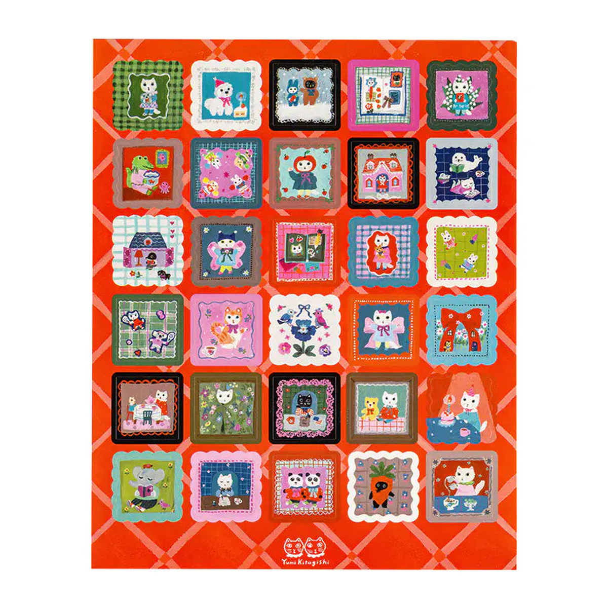 Yumi Kitagishi: Stickers - Daily Life of White Cat , 2026 Hobonichi Accessories