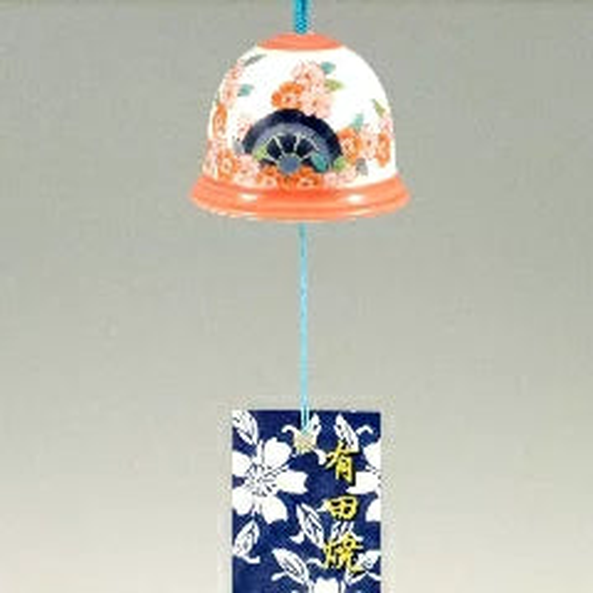 Arita Yaki(ware) Japanese Wind Bell - Cherry Blossom -, Japanese furin, Japanese wind bell, Japanese ceramic wind chime