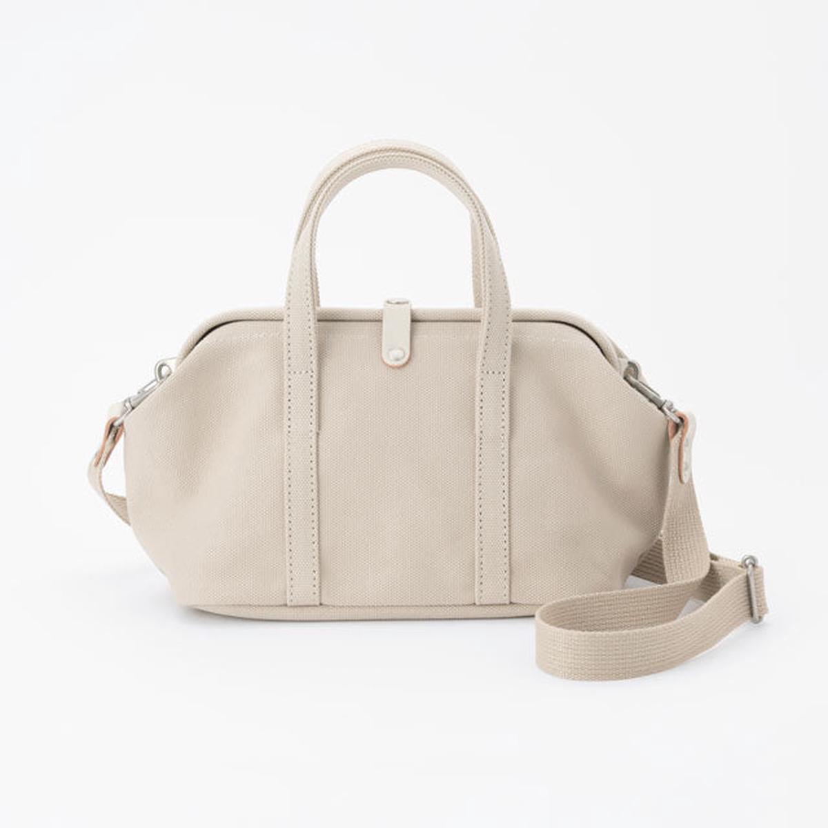 2WAY handbag/shoulder Bag - Doctors Bag Design / Beige -