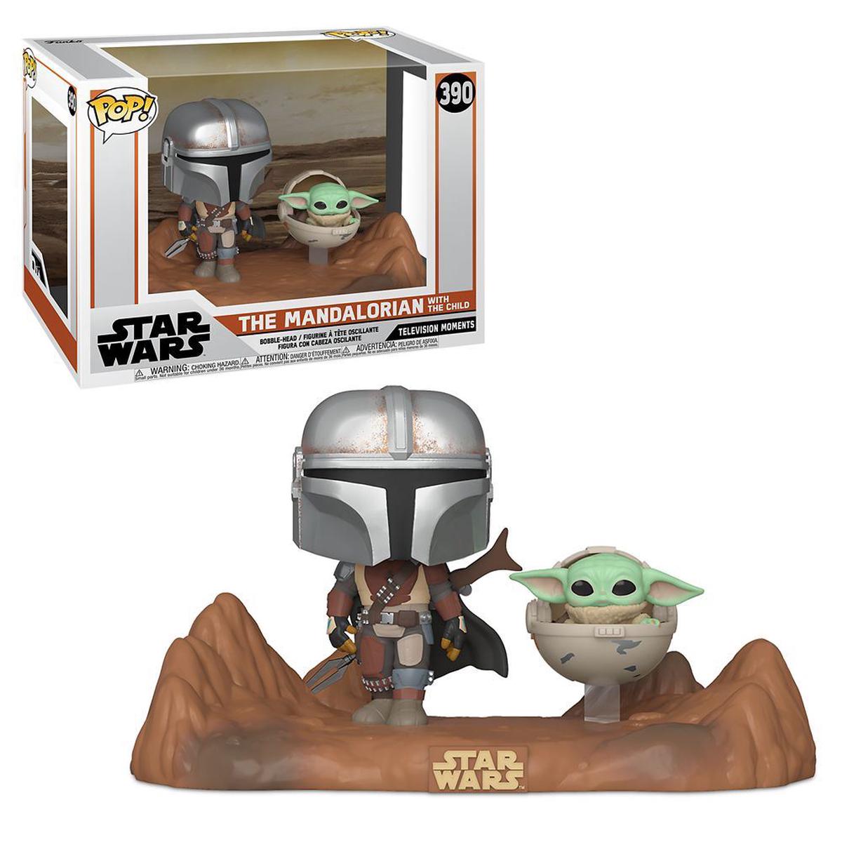 (Box Damage) Funko Pop! Star Wars The Mandalorian & Child Moment (Baby Yoda) #390
